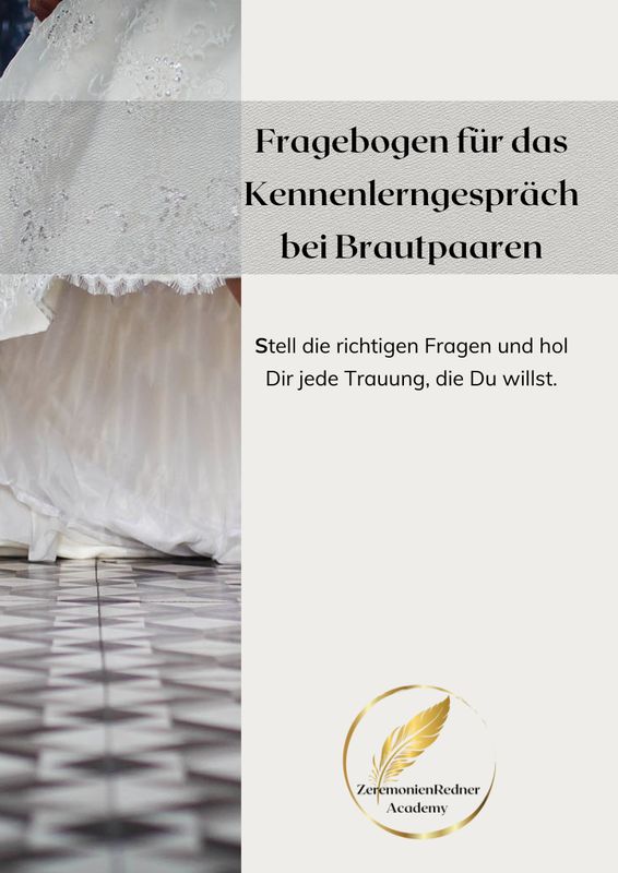 Fragebögen komplett freie Trauung