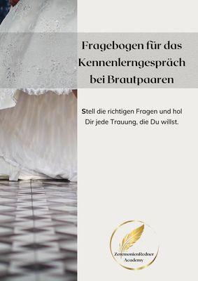 Fragebogen Sampler freie Trauung Fragebogen Sampler freie Trauung