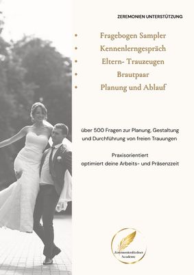 Fragebogen Sampler freie Trauung Fragebogen Sampler freie Trauung