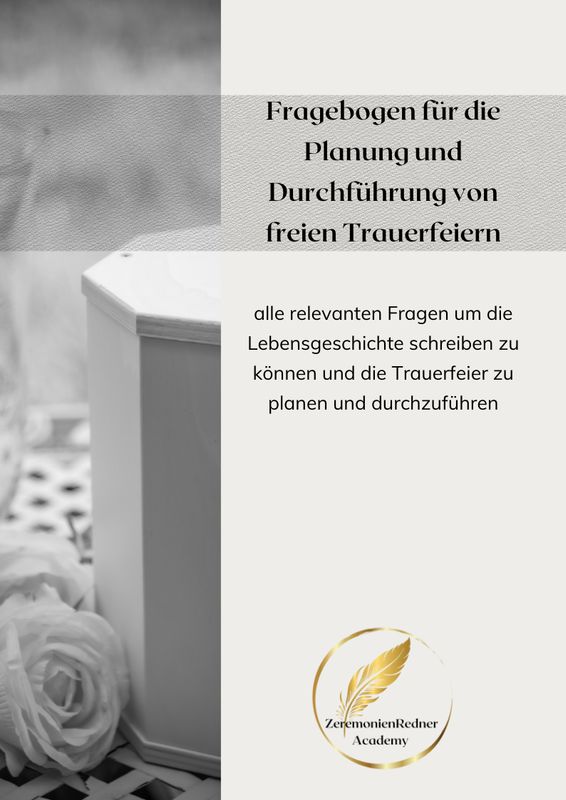 Fragebogen für Trauerfeiern