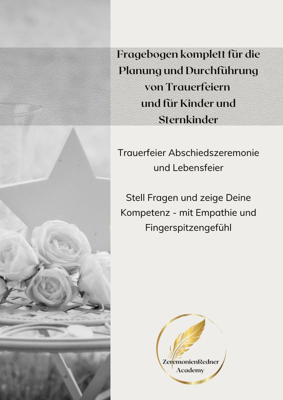 Fragebogen für Sternkind-Bestattungen