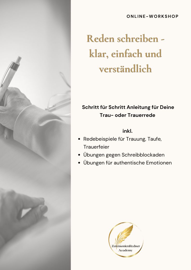 Reden schreiben - einfach und verständlich mit Step by Step Anleitung