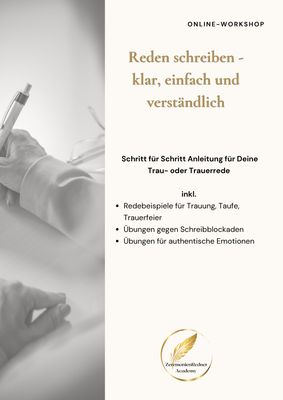 Reden schreiben - einfach und verständlich mit Step by Step Anleitung