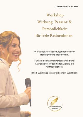 Workshop Wirkung - Persönlichkeit - Präsenz von Rednern