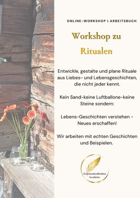 Online Workshop Rituale bei freien Zeremonien- Rituale aus Lebens- oder Liebesgeschichten