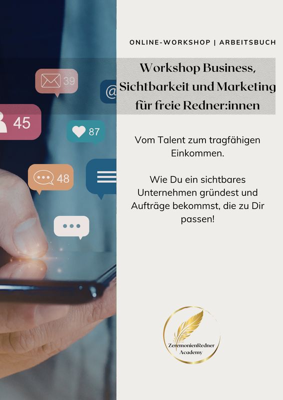 Workshop Business, Marketing & Sichtbarkeit für freie Redner:innen Workshop Business, Marketing & Sichtbarkeit für freie Redner:innen