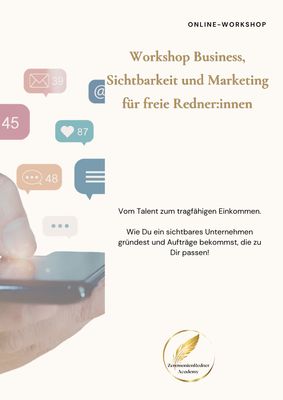 Workshop Business, Marketing & Sichtbarkeit für freie Redner:innen