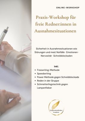 Workshop Sicherheit für freie Redner:innen in Ausnahmesituationen