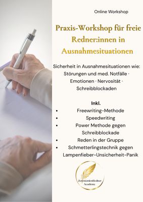 Online Workshop Sicherheit für freie Redner:innen in Ausnahmesituationen