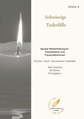Schwierige Todesfälle — Workbook für Trauerredner:innen