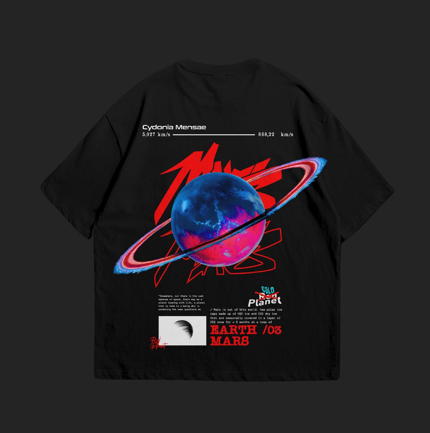 &quot;MARS ICON&quot; Oversized T-Shirt