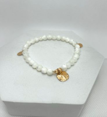 Gemstone gold stretch Bracelet