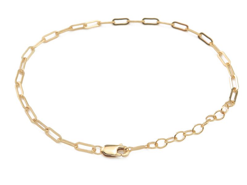 Gold drawn cable chain bracelet