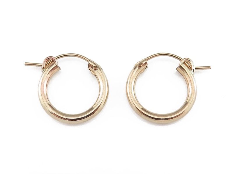 Gold Small hoop earrings