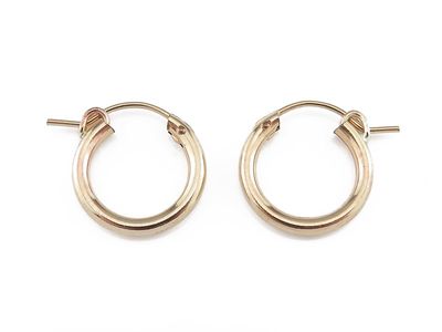 Gold Small hoop earrings