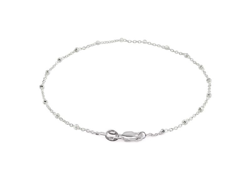Sterling silver satellite chain bracelet
