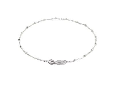 Sterling silver satellite chain bracelet