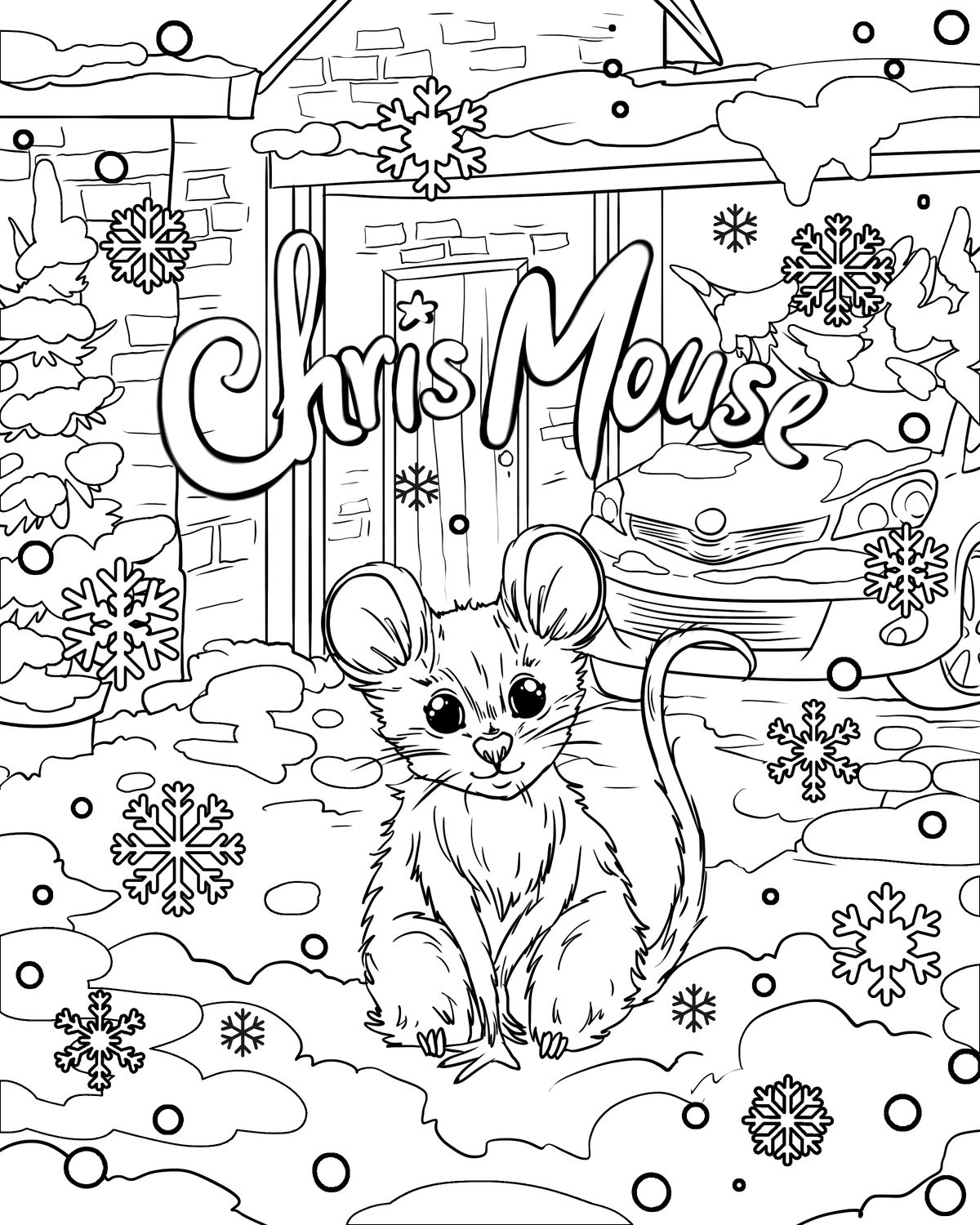 Chris Mouse Coloring Page Download