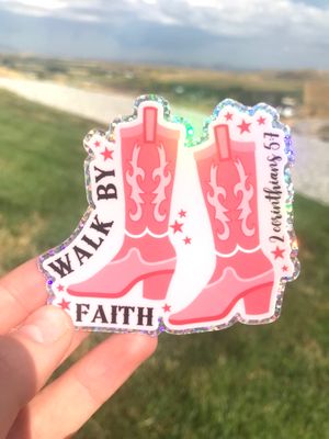 Walk By Faith Sticker
