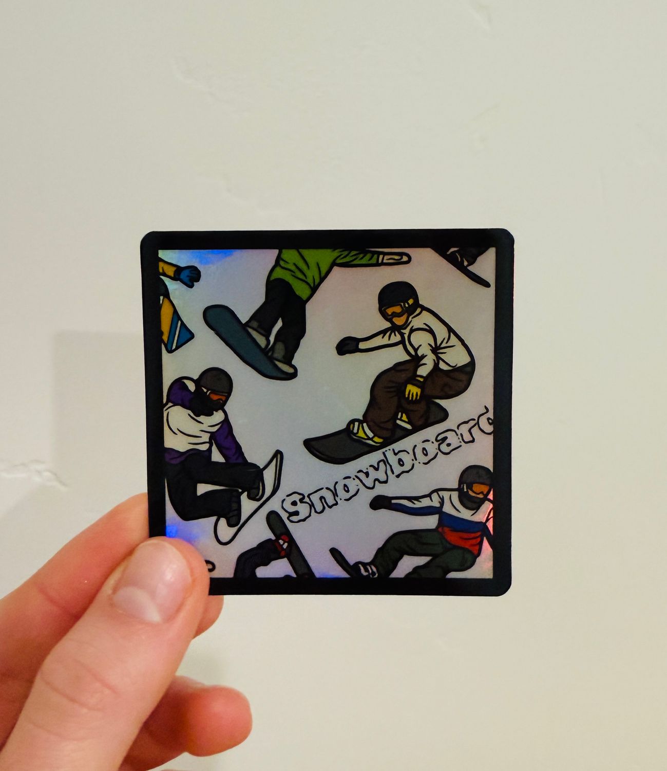 Holographic Snowboard Sticker
