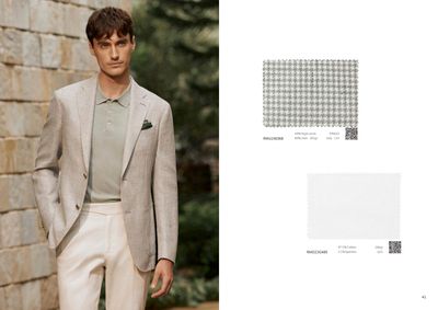 Men&#39;s Houndstooth Blazer and White Trousers – A Modern Classic