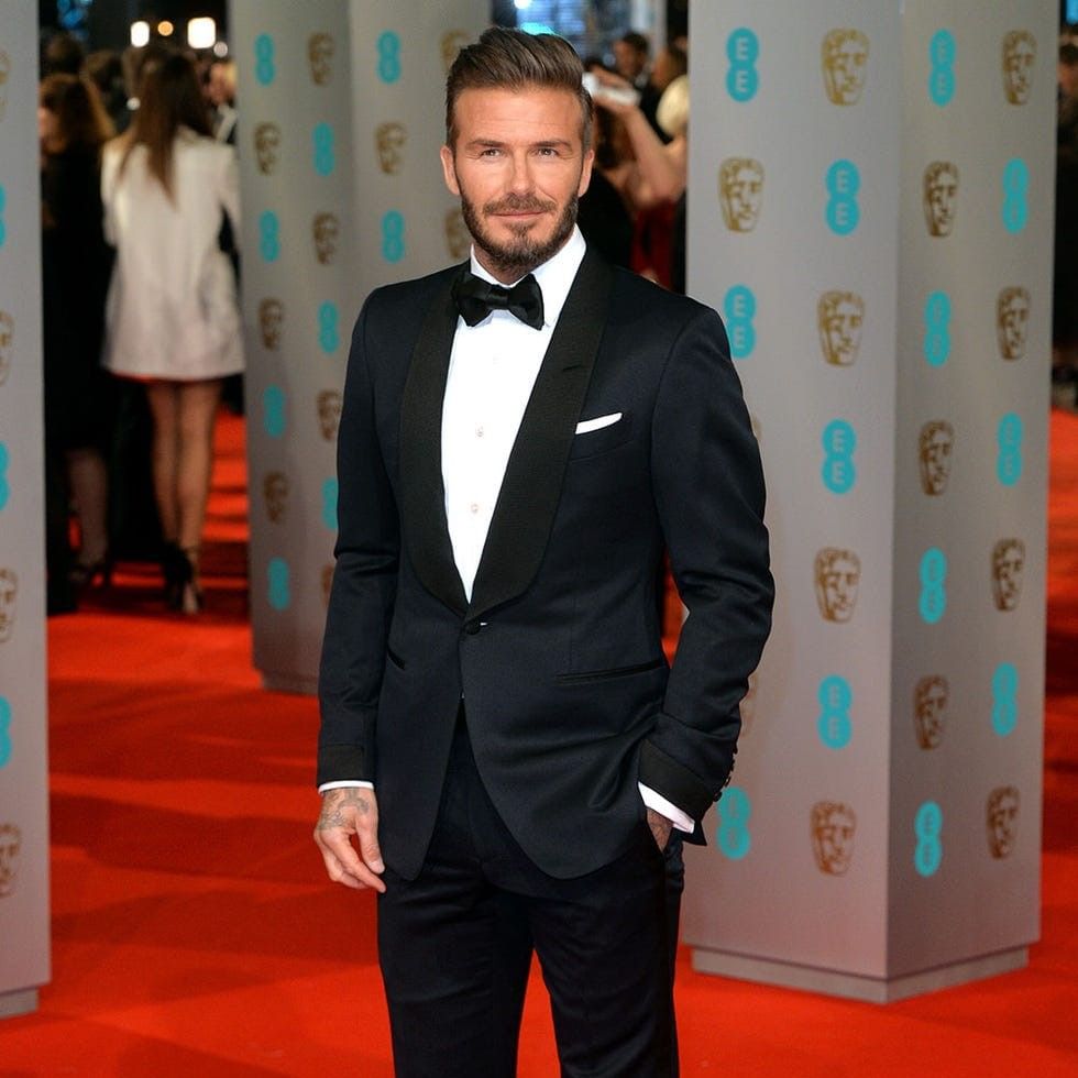 David Beckham-Inspired Classic Black Tuxedo