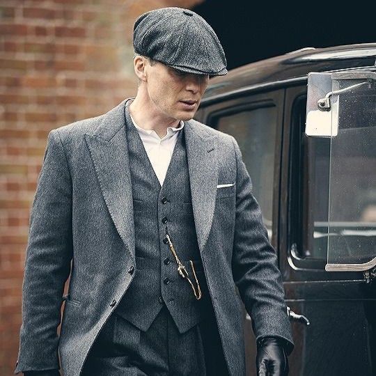 Peaky Blinders-Inspired Grey Tweed Suit