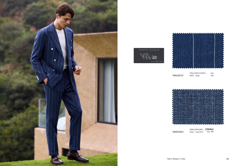 Tailored Blue Pinstripe Suit – Bold &amp; Refined
