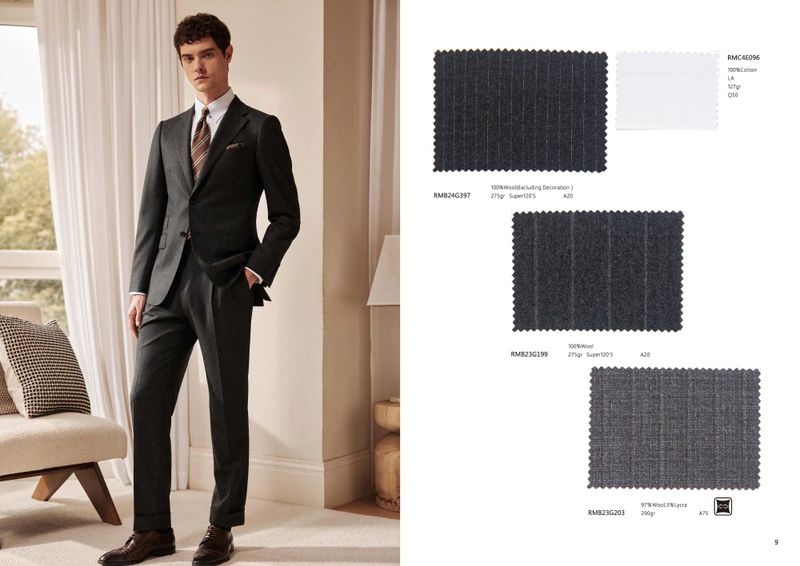 Tailored Charcoal Pinstripe Suit – The Power Look Redefined