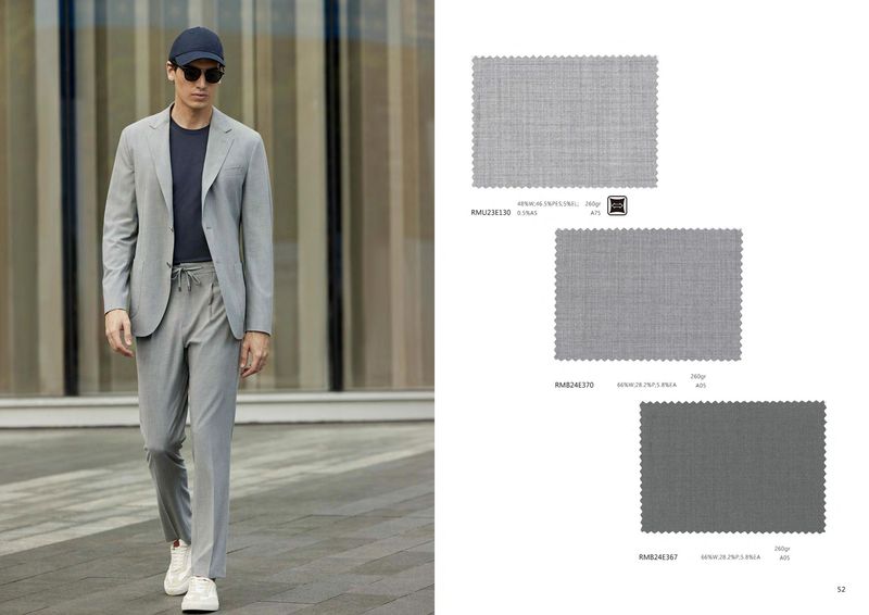 Light Grey Men’s Travel Suit – Stretch Tailored Comfort