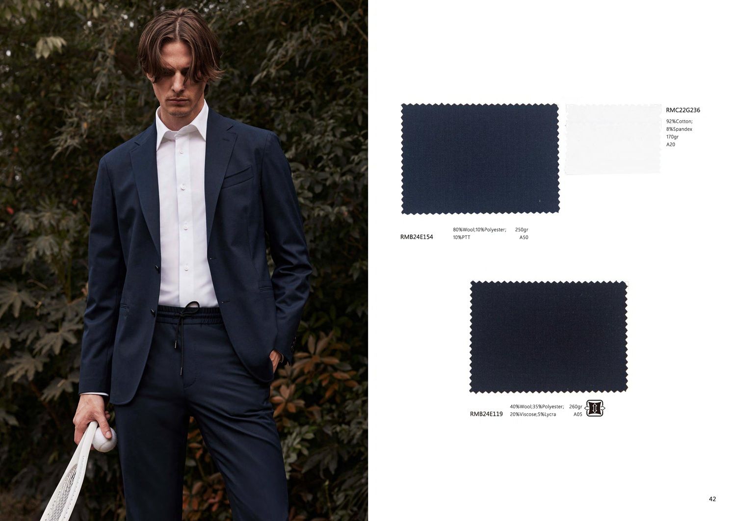 Tailored Navy Drawstring Suit – Modern Formal Flexibility