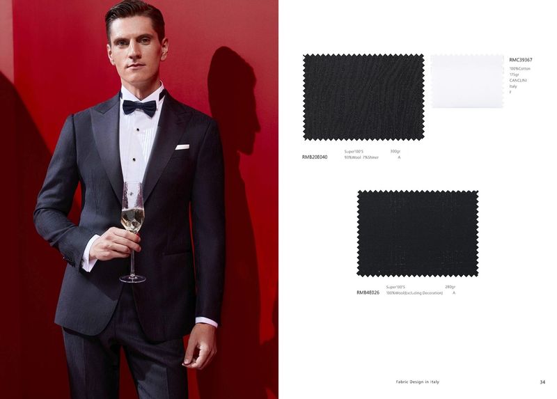 Black Wedding Tuxedo – Textured Elegance for Evening Events