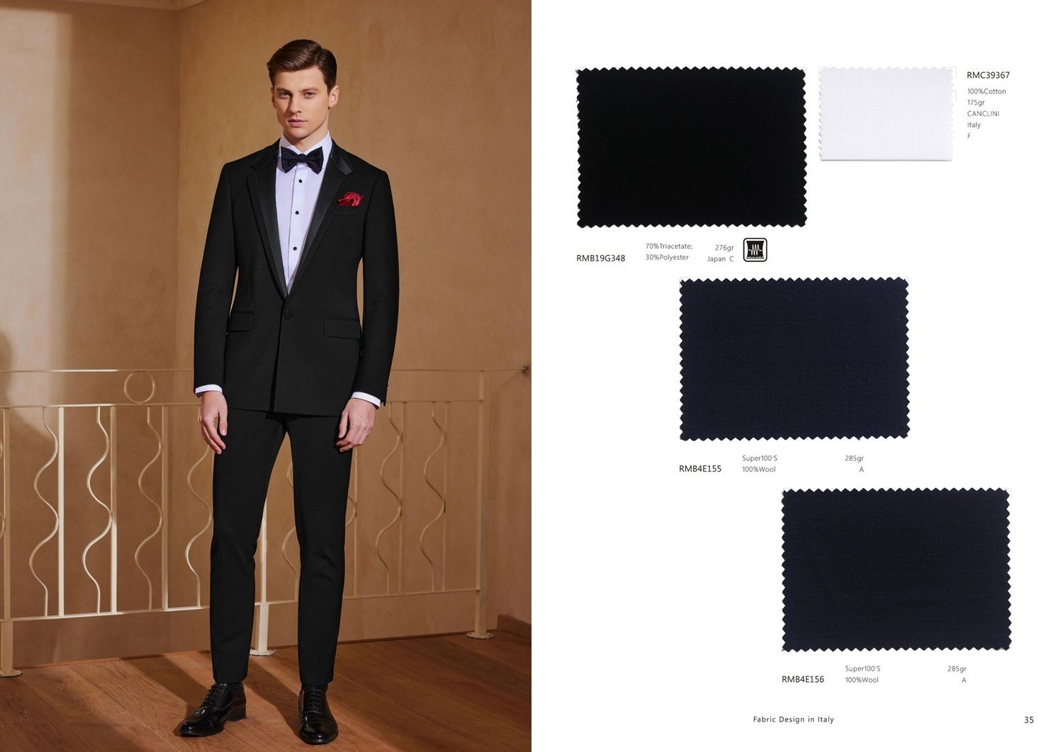 Black Peak-Lapel Tuxedo – Timeless Style for Wedding Elegance