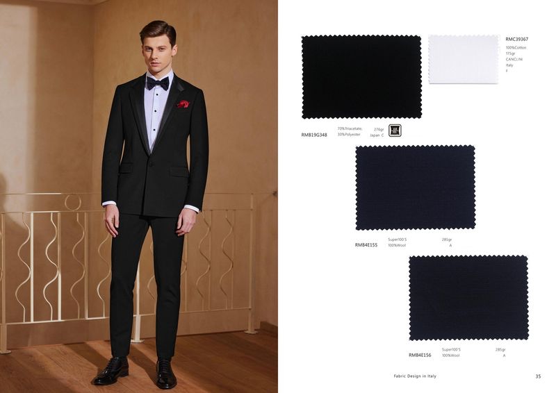 Black Peak-Lapel Tuxedo – Timeless Style for Wedding Elegance