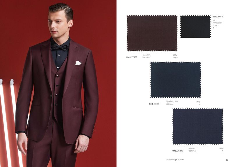 Burgundy Three-Piece Suit – Distinctive Style for Celebrations