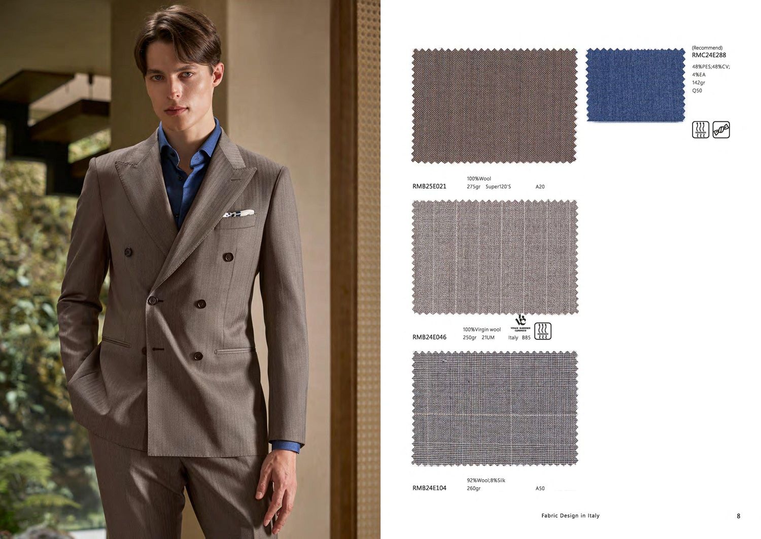 Double-Breasted Men’s Suit – Timeless Flair with Modern Texture