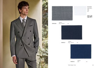Tailored Men&#39;s Suit with Peak Lapel – Super 120&#39;s Wool