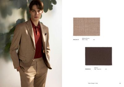 Light Caramel Summer Suit with Rust Polo