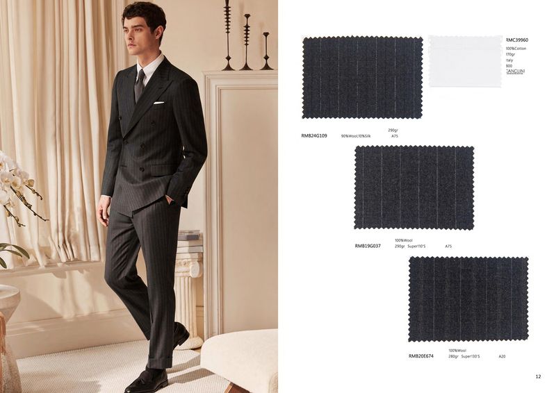 Tailored Charcoal Pinstripe Double-Breasted Suit – Timeless Power