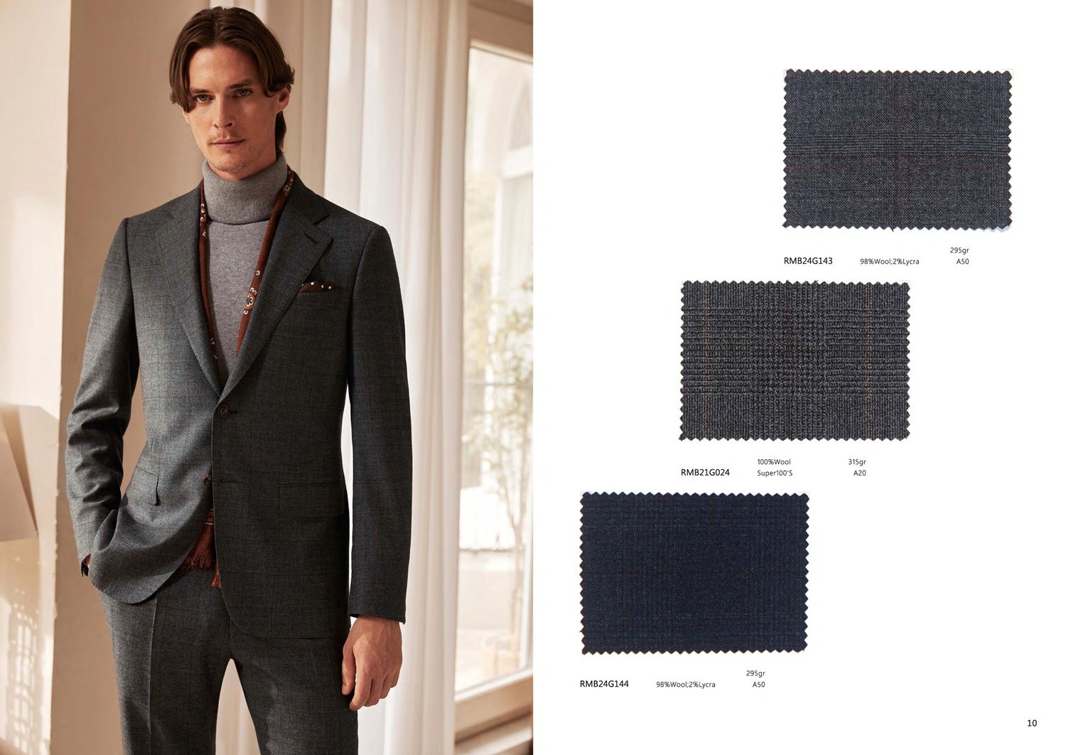 Tailored Dark Grey Plaid Suit – Understated Sophistication