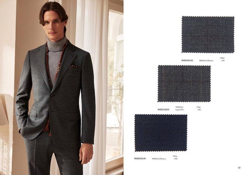 Tailored Dark Grey Plaid Suit – Understated Sophistication