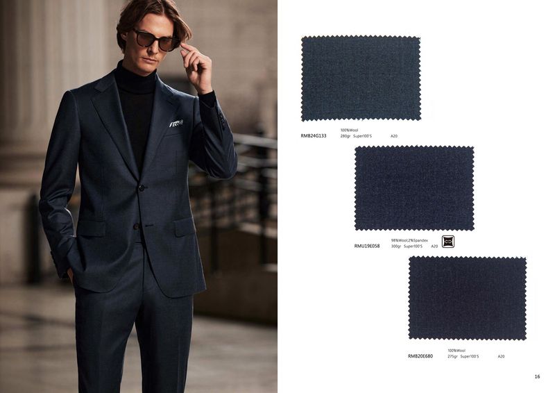 Deep Blue Wool Suit – Essential Elegance for Winter Nights