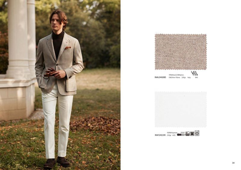 Light Beige Tailored Blazer Look | Men’s Fall-Winter Outfit