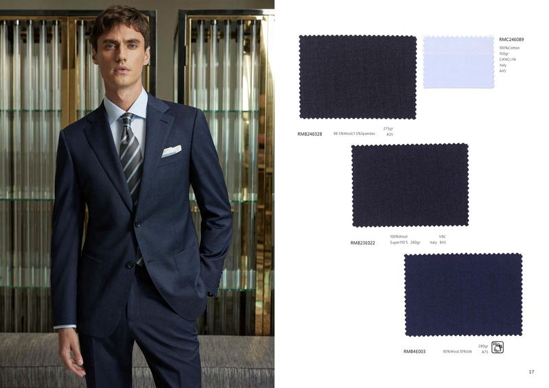Men&#39;s Navy Wool Business Suit – Classic &amp; Refined