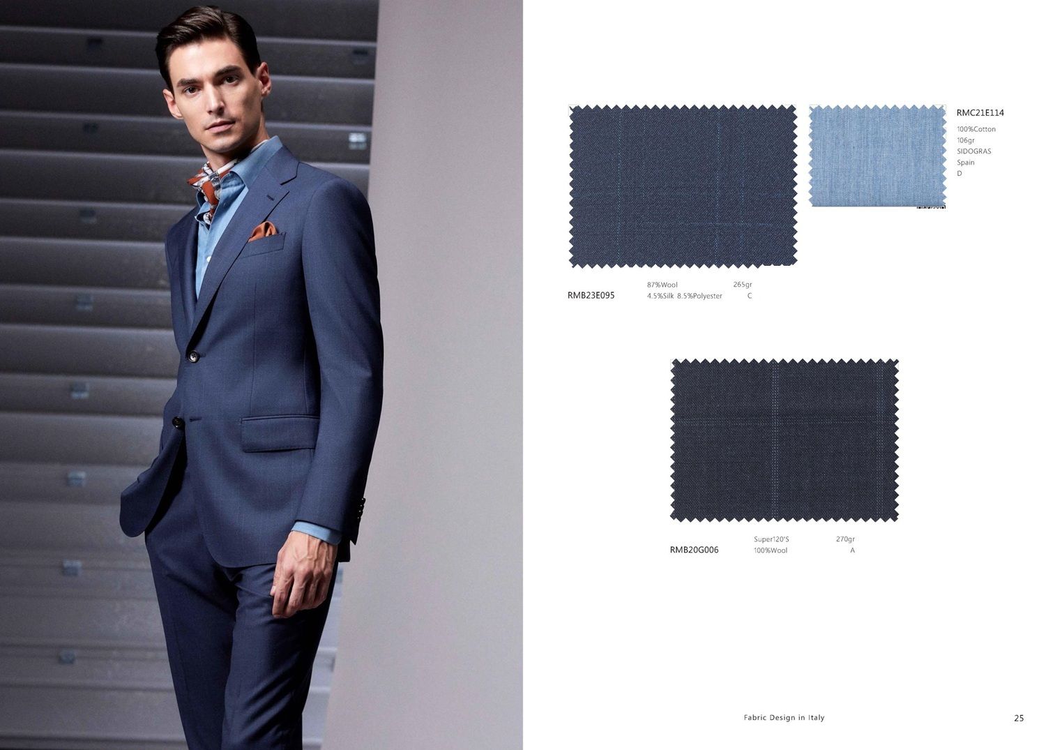 Men&#39;s Blue Micro-Checked Suit – Distinctive, Light &amp; European Flair