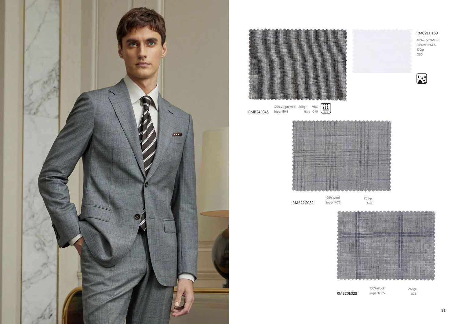 Men&#39;s Light Grey Prince of Wales Suit – Classic, Subtle &amp; Fresh