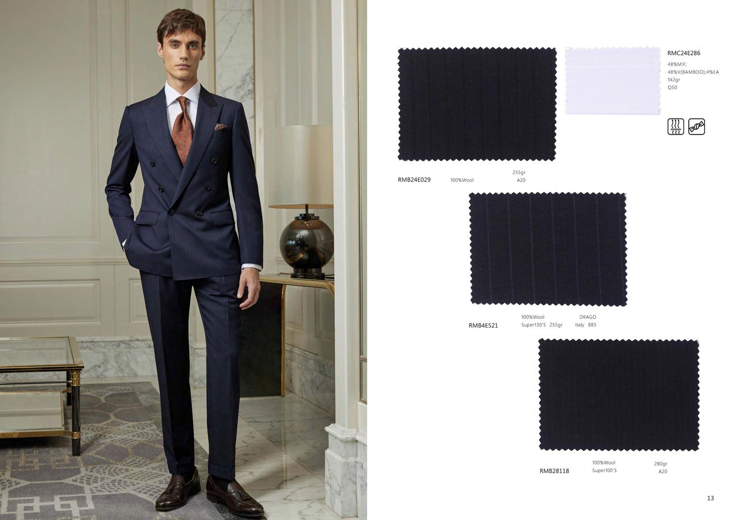 Men&#39;s Navy Double-Breasted Suit – Powerful, Elegant &amp; Timeless
