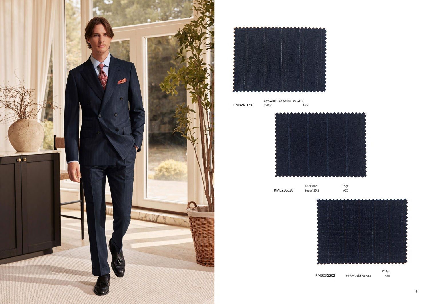 Navy Double-Breasted Pinstripe Suit – Confident, Sharp &amp; Timeless