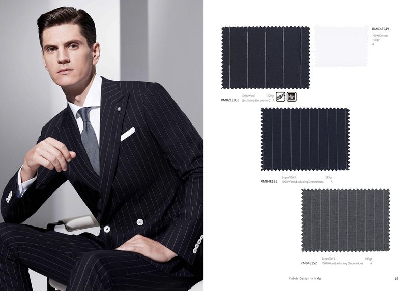 Navy Pinstripe Double-Breasted Suit – Iconic Sophistication