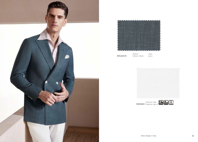 Giacca Doppio Petto Teal – Fascino Moderno, Stile Intramontabile